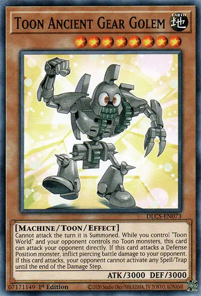 01 toon ancient gear golem yugioh card 1 15 Best Direct Attack Cards in Yu-Gi-Oh!