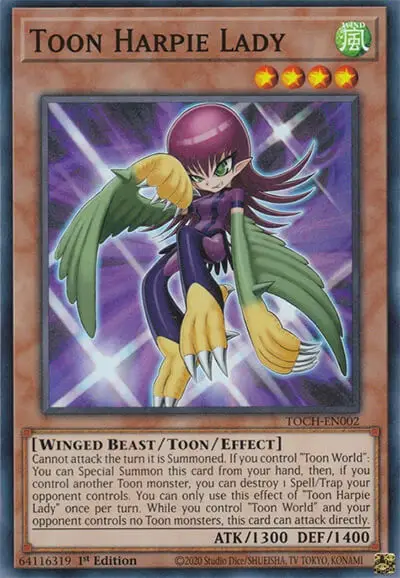 13 toon harpie lady card 1 18 Best Toon Cards in Yu-Gi-Oh!