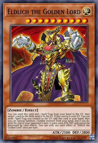 01 eldlich the golden lord yugioh card 18 Best Zombie Cards in Yu-Gi-Oh!