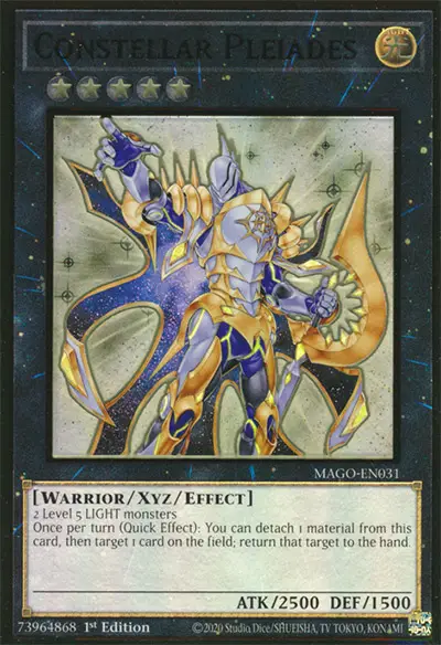 02 constellar pleiades ygo card 7 Best Rank 5 XYZ Monsters in Yu-Gi-Oh!