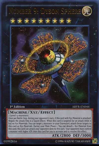 03 number 9 dyson sphere card yugioh