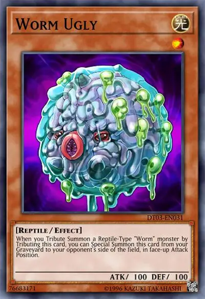 03 worm ugly yugioh card 1