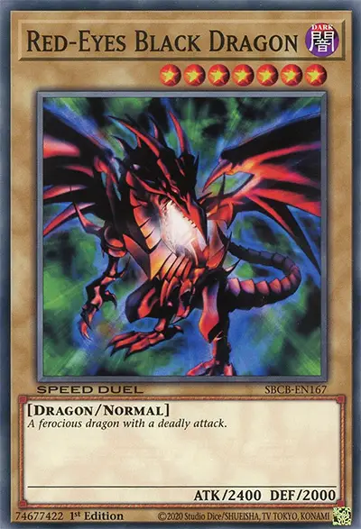 04 red eyes black dragon ygo card