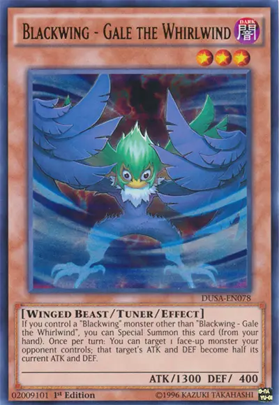 05 blackwing gale the whirlwind ygo card