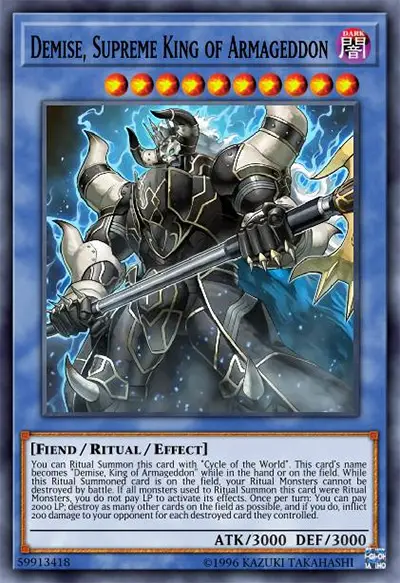 05 demise supreme king of armageddon card