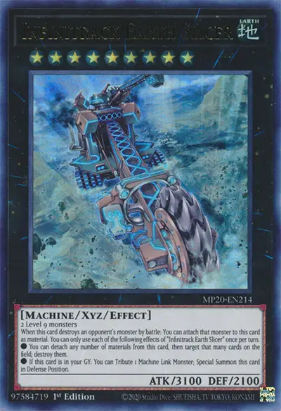 05 infinitrack earth slicer card yugioh 8 Best Rank 9 XYZ Monsters in Yu-Gi-Oh!