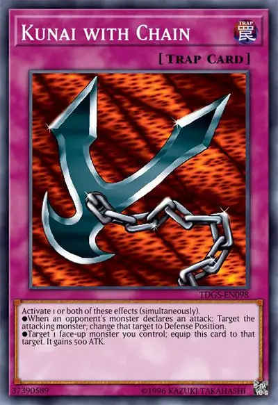 07 kunai with chain ygo card