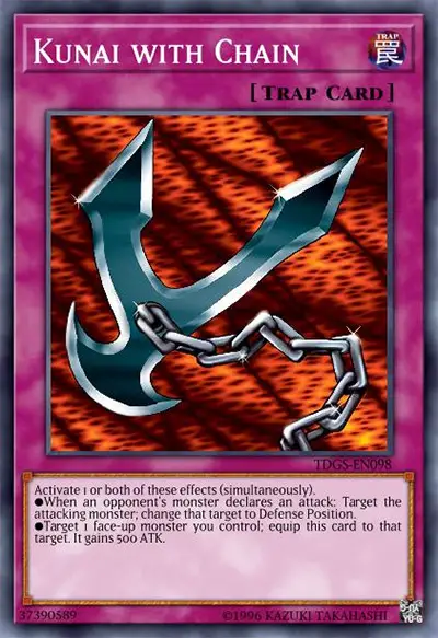 07 kunai with chain ygo card 18 Best Joey Wheeler’s Deck Cards in Yu-Gi-Oh!