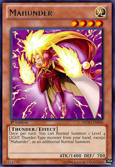 09 mahunder card yugioh 1 18 Best Thunder Type Monsters In Yu-Gi-Oh!