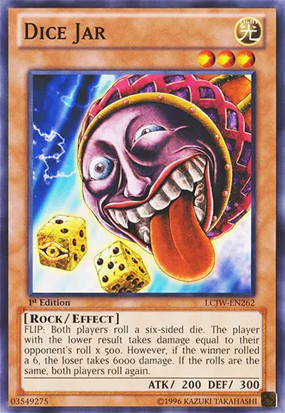 10 dice jar yugioh card 1 40 Ugliest & Creepiest Cards in Yu-Gi-Oh!