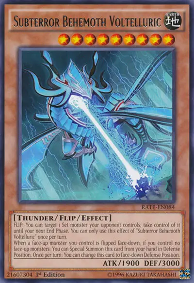 10 subterror behemoth voltelluric card 1 18 Best Thunder Type Monsters In Yu-Gi-Oh!