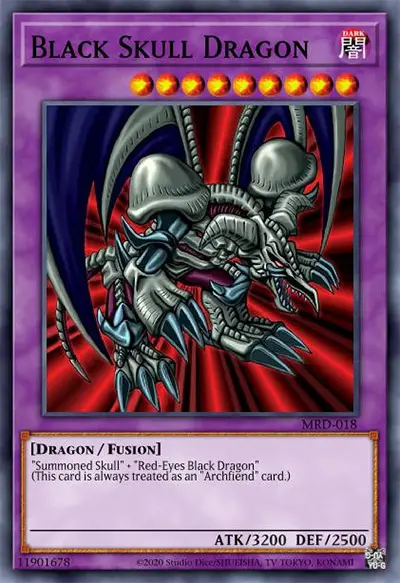 11 black skull dragon ygo card