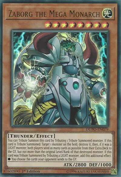 12 zaborg the mega monarch yugioh card 1 18 Best Thunder Type Monsters In Yu-Gi-Oh!