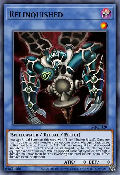13 relinquished yugioh card
