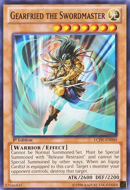 Gearfried The Swordmaster 1 18 Best Joey Wheeler’s Deck Cards in Yu-Gi-Oh!