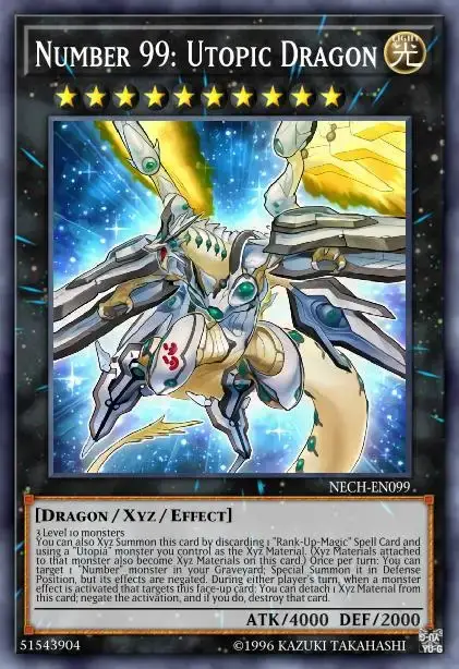 Number 99 Utopic Dragon 1 8 Best Rank 9 XYZ Monsters in Yu-Gi-Oh!