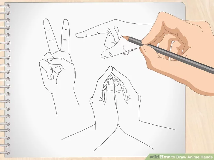 aid2465013 v4 728px Draw Anime Hands Step 12.jpg How to Draw Anime & Manga Hands