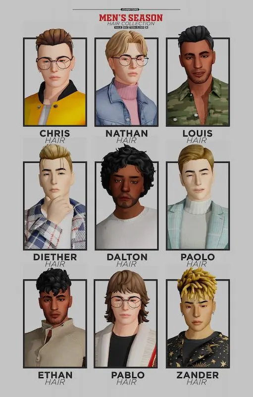 male hair 9 Best Sims 4 Male Hair cc
