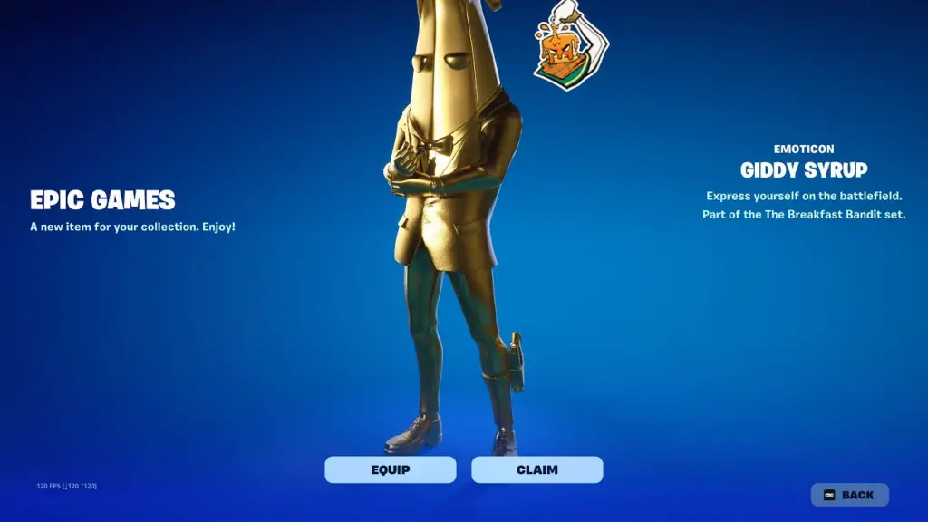 image 440 Fortnite: How to Get the Free Giddy Syrup Emoticon